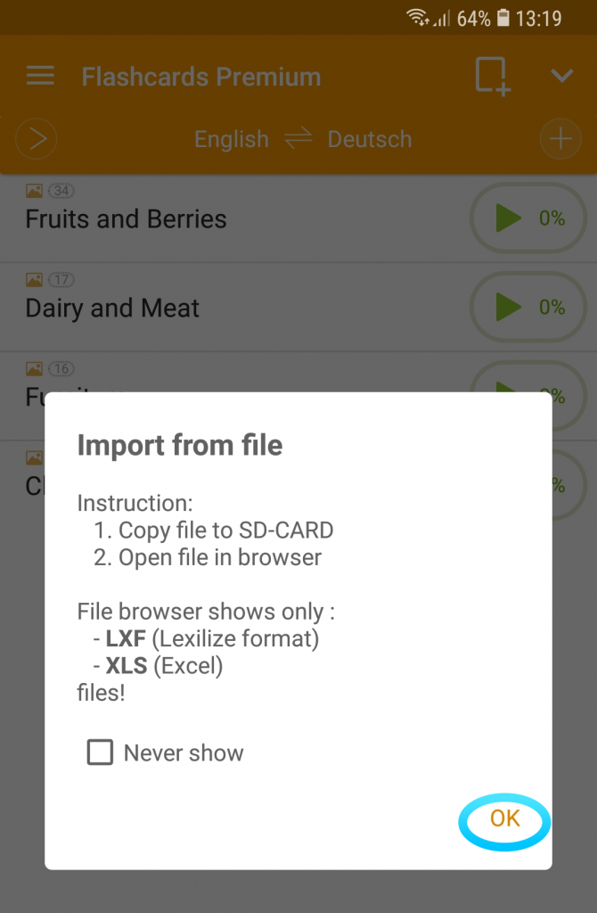 Как импортировать файл Excel в приложение?