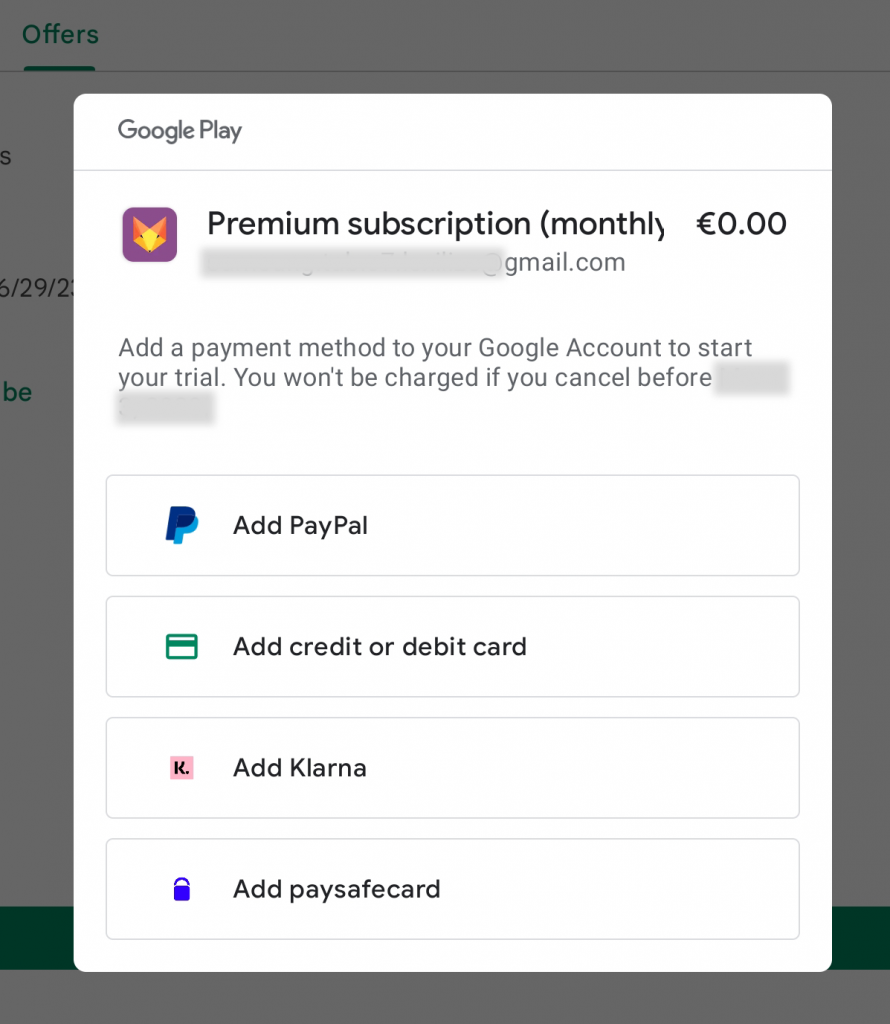How to activate a promo code for the Premium subscription monthly ?
